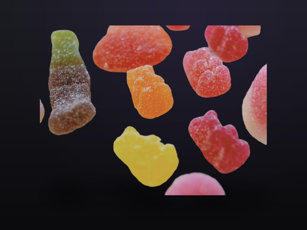 Hemp-derived drink can with gummies